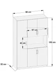 AEKA Ae-3030 Dyg 5 Kapaklı Çok Amaçlı Dolap - 4