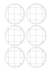 The Mia Daily Tunes Servis Tabağı Kareli 6 Lı Set - 26 cm thumbnail 1