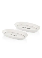 The Mia Daily Tunes Oval Servis 2li Set 29cm - 1