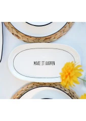The Mia Daily Tunes Oval Servis 2li Set 29cm - 3