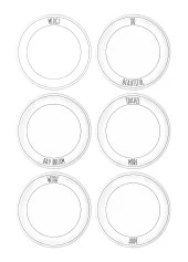 The Mia Daily Tunes Servis Tabağı 6 Lı Set - 26 cm thumbnail 1