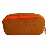 Kalemlik Çift Gözlü 1 Adet Sarı Turuncu Brons Kalemlik - 2