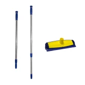 SİLİWAX SİLİKON ARABA YIKAMA FIRÇASI-SAPLI-SARI LACİVERT - 3