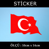 bayrak sticker  2 ADET - 1