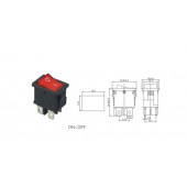 Mini Işıklı Anahtar 4P - 2