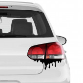 Boya akıntı görünümlü oto sticker 2 ADET - 1