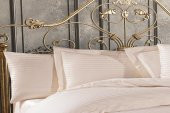 Finezza Bella Bambu Jakar Kumaş Krem ikili Oksford 60*80 cm Yastık Kılıfı - 1301 - 1
