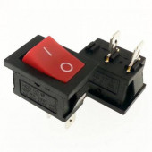 Mini Işıksız Anahtar 2P Kırmızı - 2