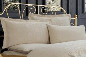 Finezza Jardin Bambu Jakar Kumaş Bej ikili Oksford 60*80 cm Yastık Kılıfı - 1302 - 1