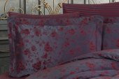 Finezza Rita Bambu Jakar Kumaş Bordo Nevresim 200x220 cm -  1304 - 5