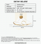 TT Aydınlatma TT002-ESK  Papyon Modeli Eskitme Boyalı Led Avize thumbnail 4