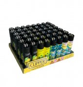 Clipper Pocket Gin Tonic Desenli Taşlı Çakmak 48 Adet 7858 - 1