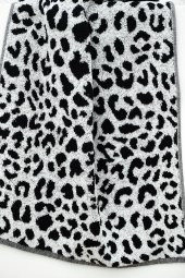 2li Leopar Desen Havlu Seti (50x90-40x55) - 3