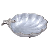 Canba Gümüş Gri Deniz Yıldızlı İstiridye Orta Boy Kase 21X21X5 Cm - 2