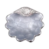 Canba Gümüş Gri Midye Derin Küçük Boy Kase 12X12X4 Cm - 1