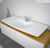 Serel Purity Tezgah Üstü Lavabo + Sifon 48x100 cm PR35STS110H - 4