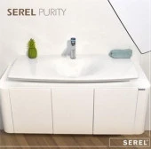 Serel Purity Tezgah Üstü Lavabo + Sifon 48x100 cm PR35STS110H - 6