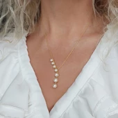 Vaoov 925 Ayar Gümüş İnci Kolye thumbnail 1