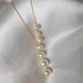 Vaoov 925 Ayar Gümüş İnci Kolye thumbnail 4