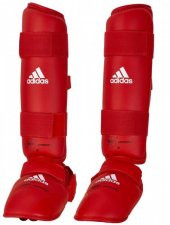 Adidas WKF Onaylı Karate Kaval Ayak Koruyucu Mavi - Kırmızı - 1