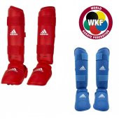 Adidas WKF Onaylı Karate Kaval Ayak Koruyucu Mavi - Kırmızı - 2
