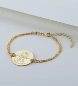 Vaoov 925 Ayar Gümüş Kişiye Özel İsimli Yeni Doğan Kız Bebek thumbnail 2