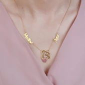 Vaoov 925 Ayar Gümüş Anne Bebek Figürlü Isimli Kolye (418903524) thumbnail 1