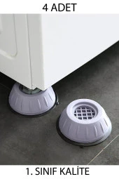 Nakres 4 Adet Makine Kaydırmaz gri Çamaşır Makinesi Titreşim Önleyici Stoper - 3