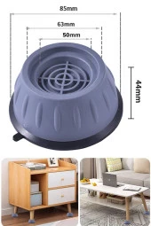 Nakres 4 Adet Makine Kaydırmaz gri Çamaşır Makinesi Titreşim Önleyici Stoper - 8