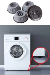 Nakres 4 Adet Makine Kaydırmaz gri Çamaşır Makinesi Titreşim Önleyici Stoper - 9