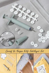 Nakres Nevresim Sabitleyici Düğme Yatak Çarşaf Yorgan Kılıfı Sabitleme Seti - 3