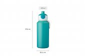 Mepal Drinking Bottle Pop-Up Campus İçecek Şişesi 400 Ml - Leopard - 4