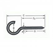 Ebru Açık Piton, Kanca, Çengel 23x150 - 100 Adet - 6