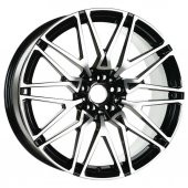 EMR-A343-01 10.5x21"-5x112 ET43 66.6 Black Diamond Jant (4 Adet) - 1