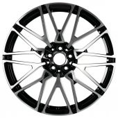 EMR-A343-01 10.5x21"-5x112 ET43 66.6 Black Diamond Jant (4 Adet) - 2