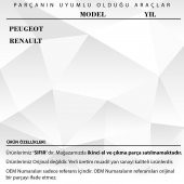 Peugeot, Renault için Ayna Dişlisi - 2