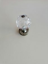 70 LİK YUVARLAK KRİSTAL TOPUZ BRONZ   VM-2068 - 2