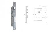 Yuma 40 mm Gömme Oda Kilidi Rulmanlı, Nikel - 2