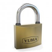 Yuma Sarı Kaplama Döküm Kısa Asma Kilit 32mm - 3