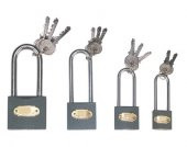 Ekonomik Gri Asma Kilit 63mm - Uzun - 1