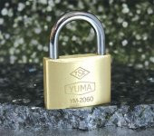 Yuma Türk Malı Pirinç Kısa Asma Kilit 40 mm - 4