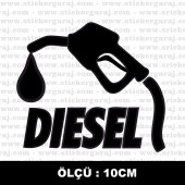 Dizel yakıt sticker 2 ADET - 1