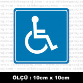Engelli taşıt sticker 2 ADET - 1