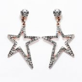 Zirkon Taş Kadın Yıldız Küpe - 2