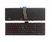 Hp 15-AB, 15-AK, 15-AX Serisi Notebook Klavyesi (Kırmızı - Siyah TR) - IŞIKLI - 4