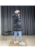 Modatalika Kadın Kapüşonlu Oversize Şişme Kaban - 3
