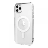 iPhone 14 Pro Max Kılıf Magsafe Özellikli Şeffaf Silikon Kapak - 3