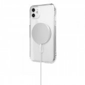 iPhone 11 Kılıf Magsafe Özellikli Şeffaf Silikon Kapak - 3