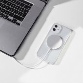 iPhone 11 Kılıf Magsafe Özellikli Şeffaf Silikon Kapak - 7