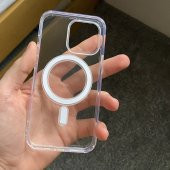 iPhone 11 Kılıf Magsafe Özellikli Şeffaf Silikon Kapak - 12